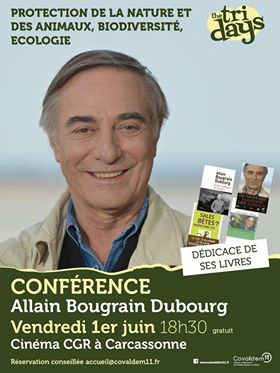 Allain Bougrain Dubourg en visite dans l’Aude